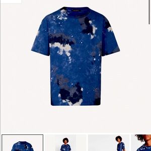 Louis Vuitton Ocean tie dye tee